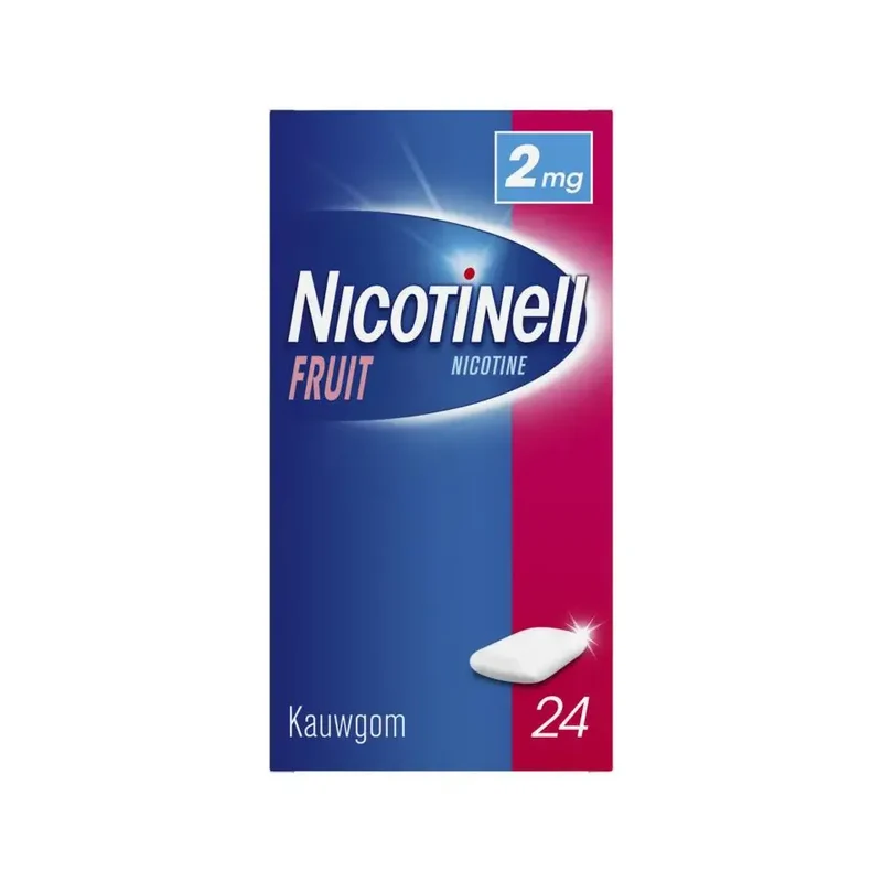 Nicotinell Kauwgom fruit 2 mg 24 stuks