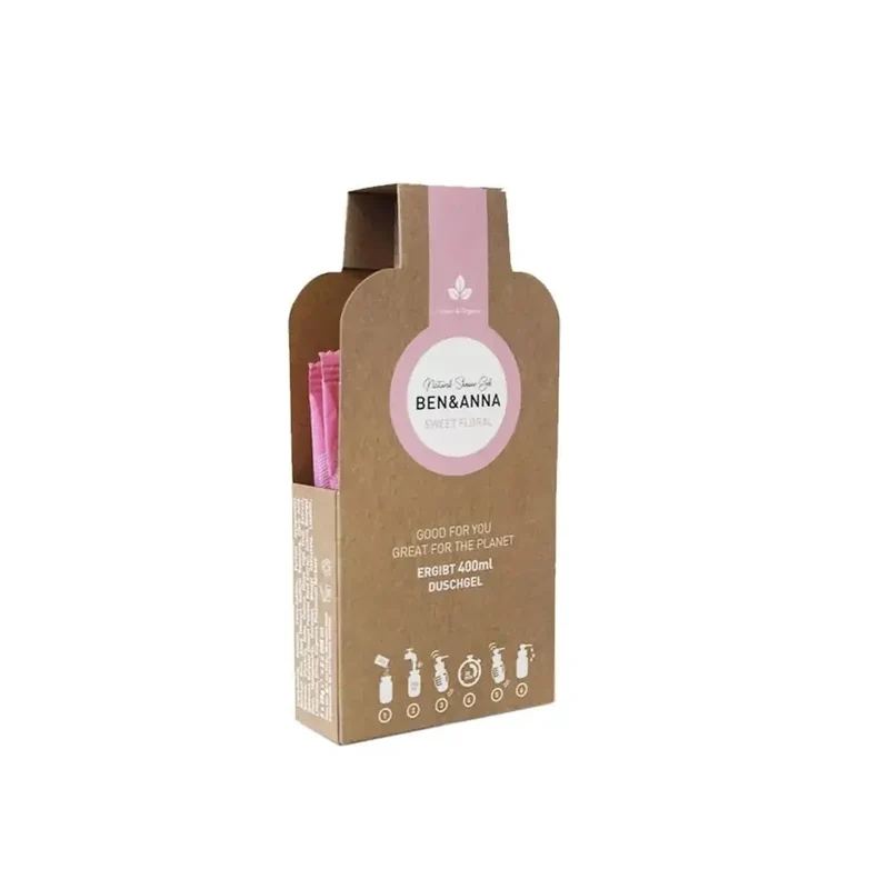 Ben & Anna Showergel flakes sweet floral 2 stuks
