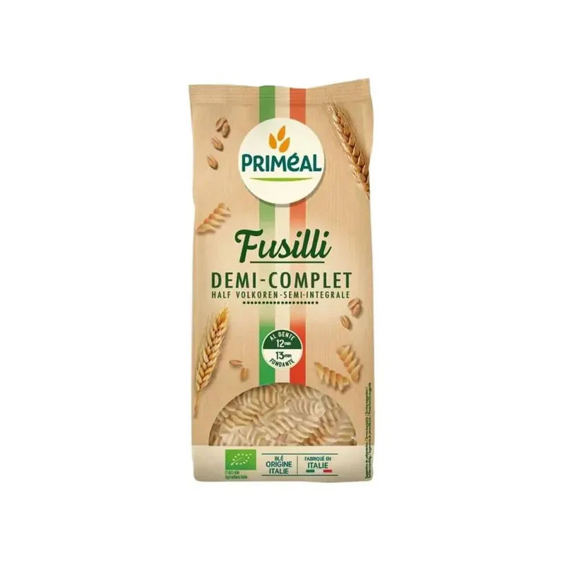 Primeal Fusilli halfvolkoren familie verpakking 1 kg
