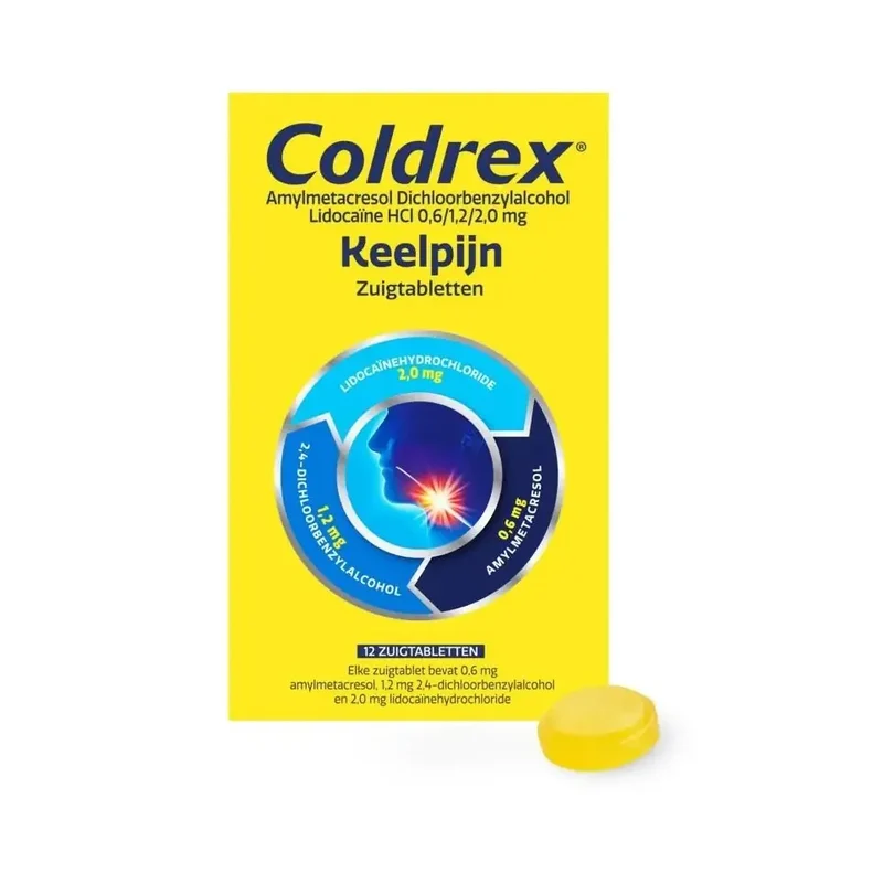 Coldrex Keeltablet zuigtablet 12 zuigtabletten