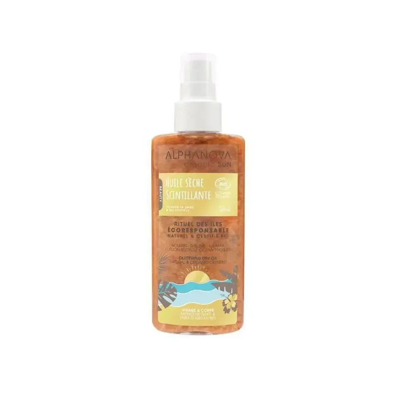 Alphanova Sun dry oil spray glitter 125 ml