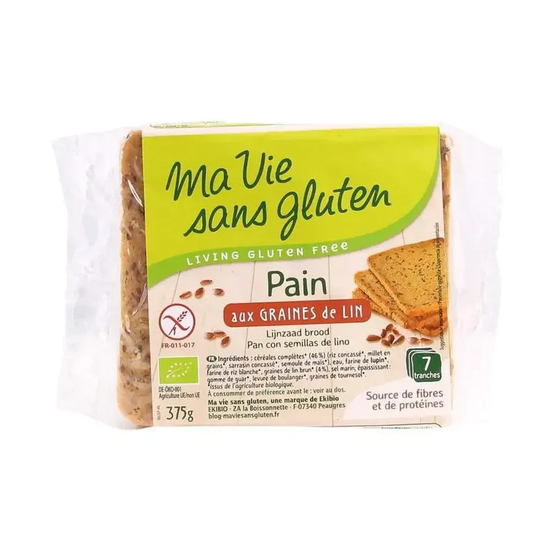 Ma Vie Sans Gluten Brood lijnzaad 375 gram