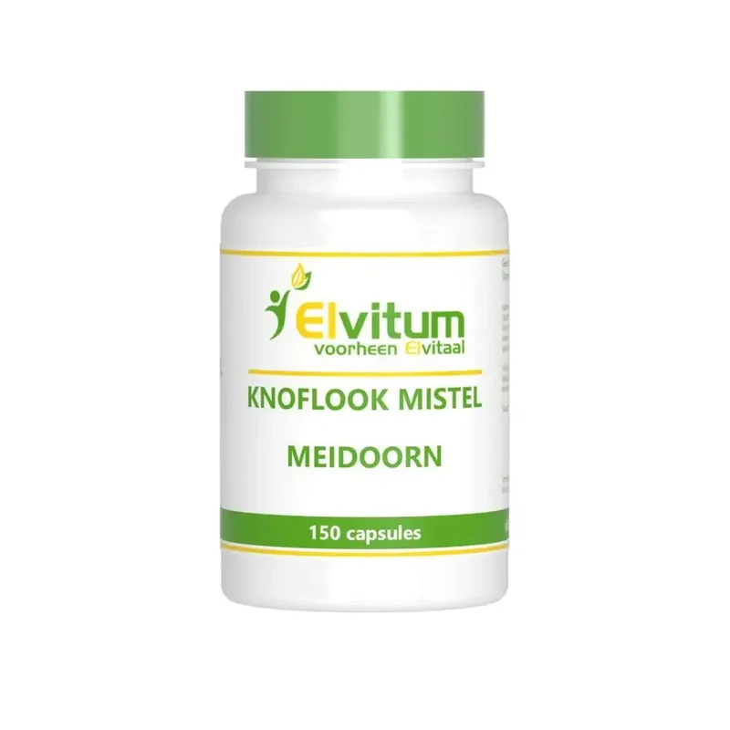 Elvitum Knoflook mistel meidoorn 150 capsules