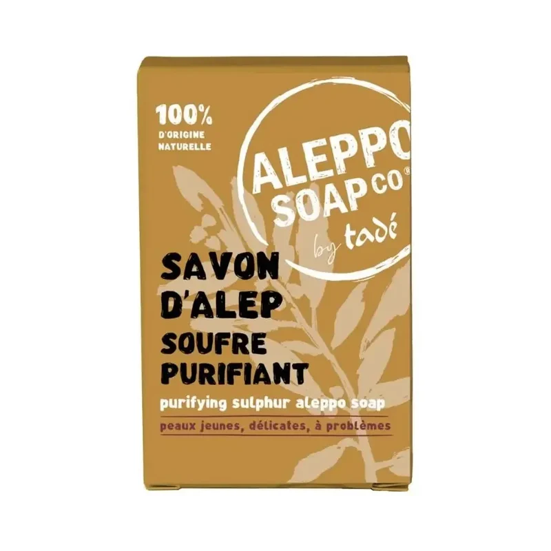 Aleppo Soap Co Aleppo zeep met zwavelbloem in doosje 150 gram