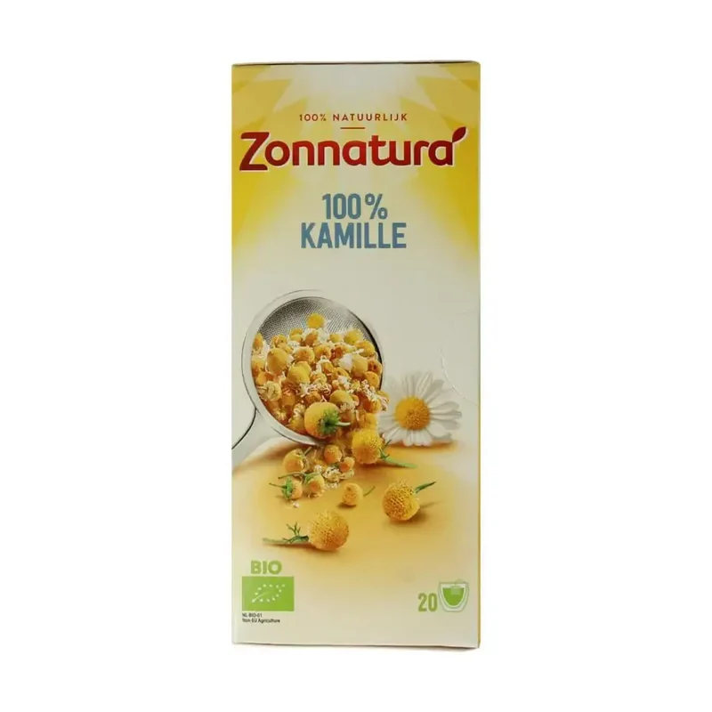 Zonnatura Kamille thee 100% 20 zakjes