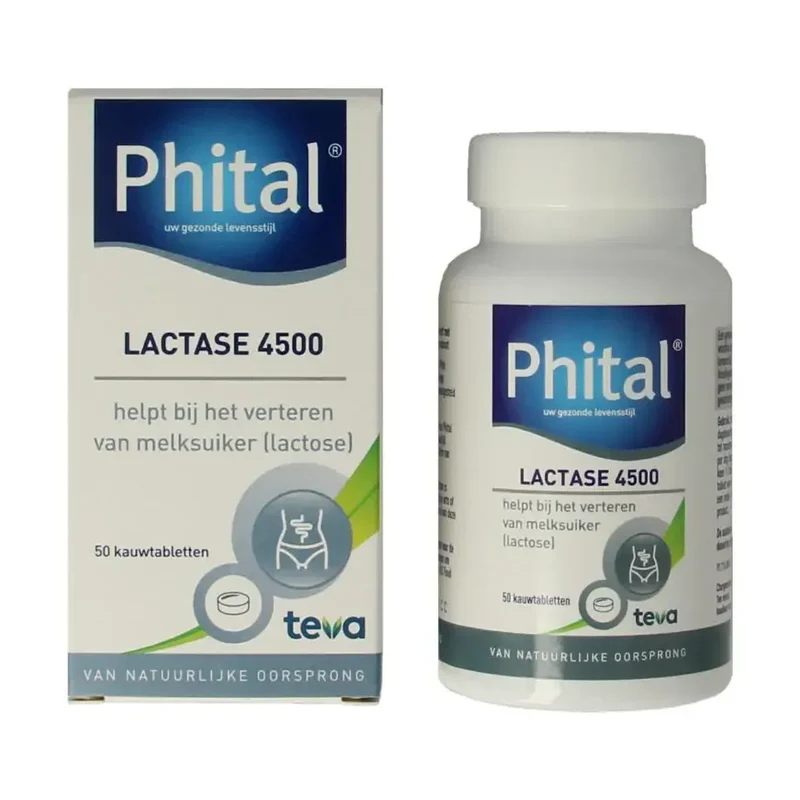 Phital Lactase 4500 50 kauwtabletten
