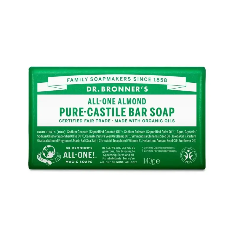 DR Bronners Barsoap amandel 140 gram