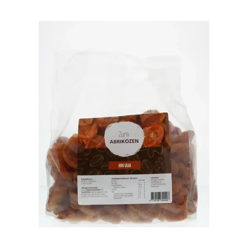Mijnnatuurwinkel Zure abrikozen 1 kg