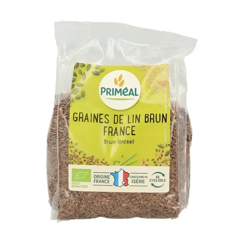 Primeal Lijnzaad bruin biologisch 250 gram
