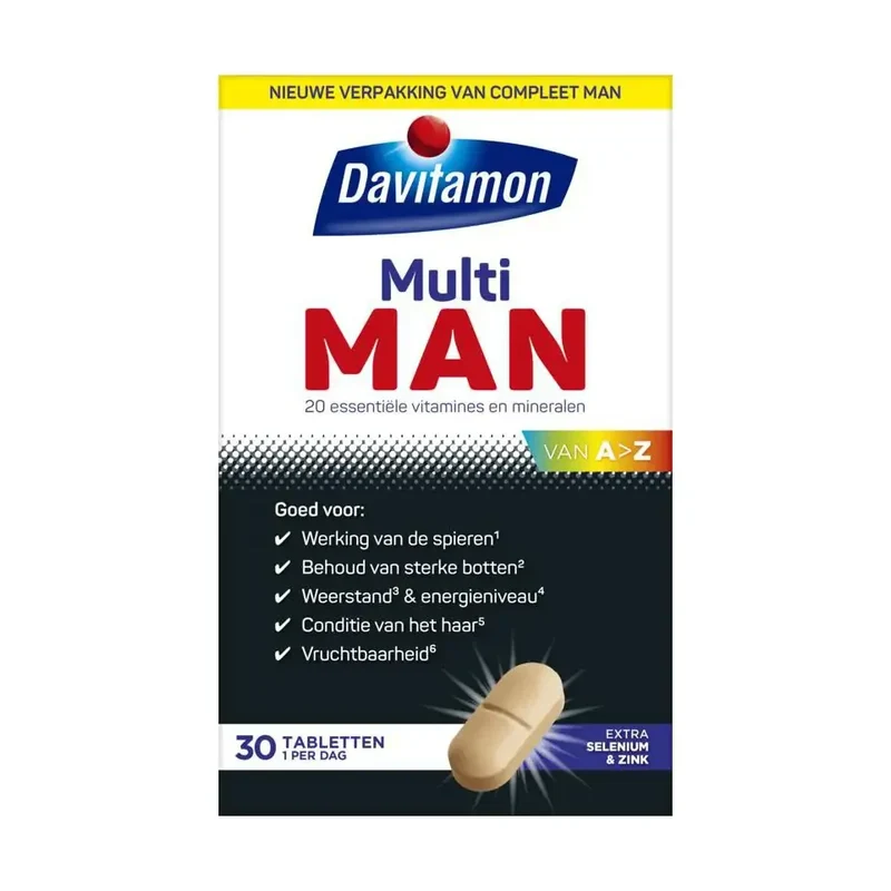 Davitamon Compleet man 30 tabletten