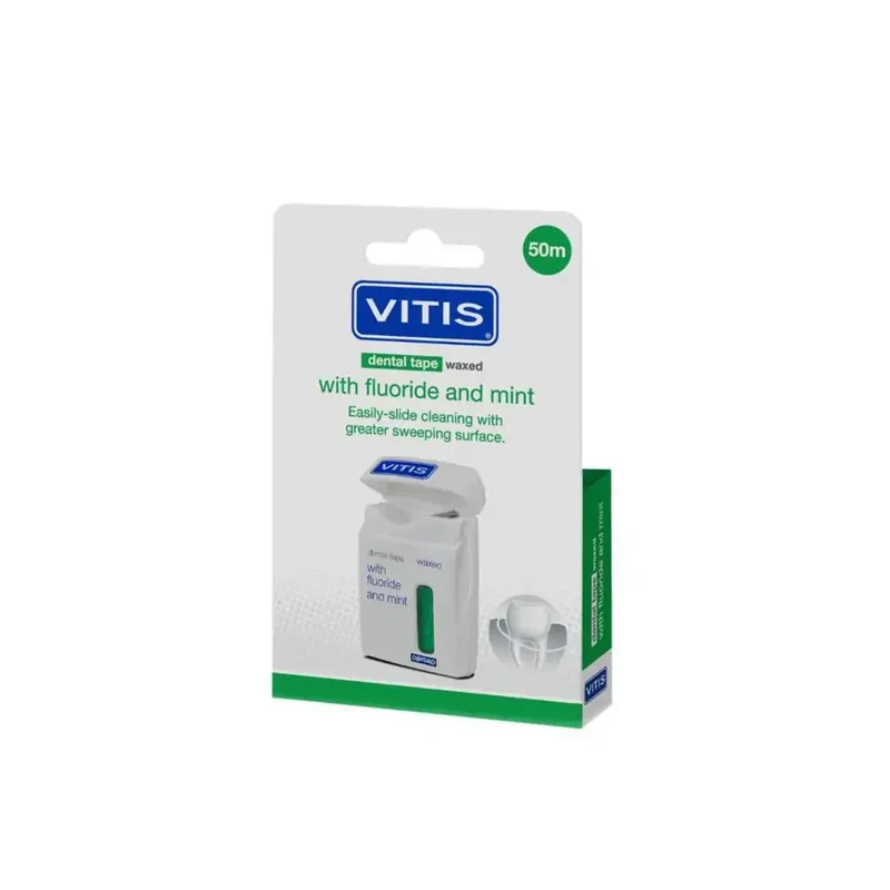 Vitis Tape waxed fluor mint groen 50 meter