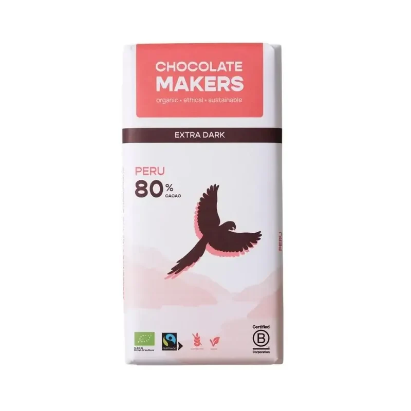 Chocolatemakers Awajun 80% puur fairtrade 80 gram
