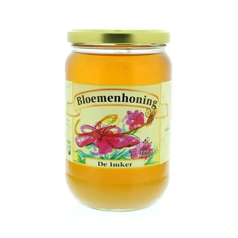 De Imker Bloemenhoning vloeibaar 900 gram