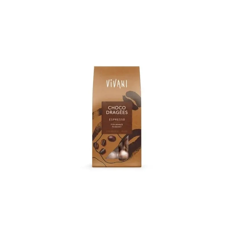 Vivani Choco dragees espresso biologisch 75 gram