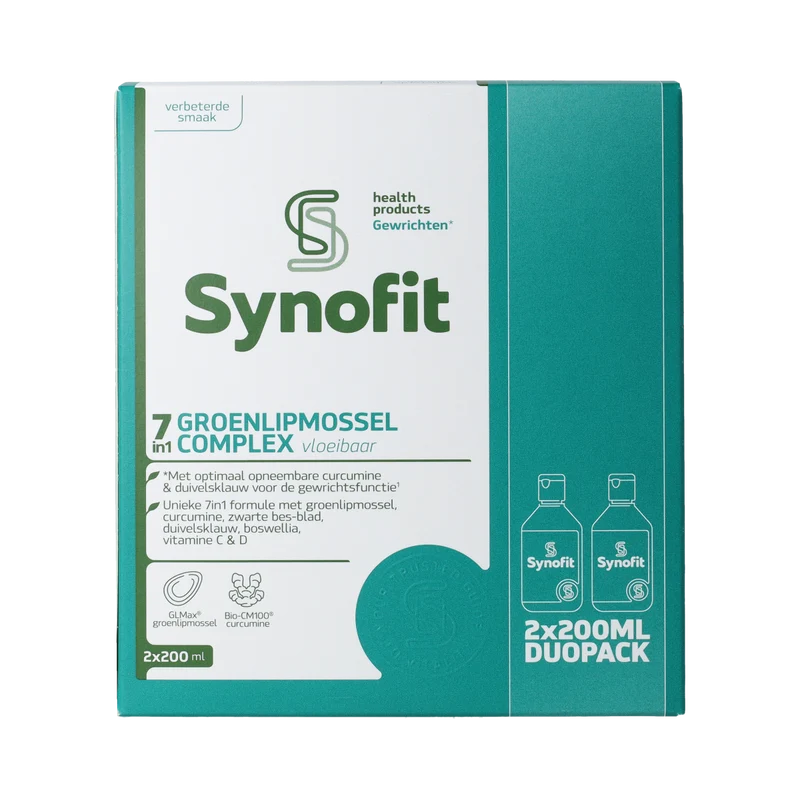 Synofit GLMax groenlipmossel vloeibaar2 x 200ml 400 ml