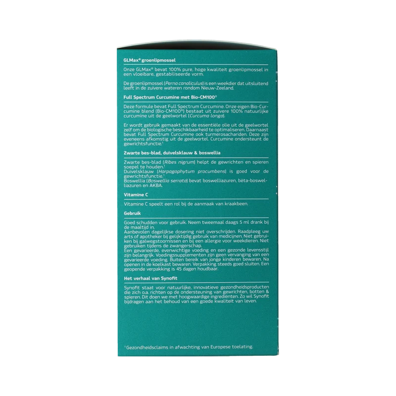 Synofit GLMax groenlipmossel vloeibaar2 x 200ml 400 ml