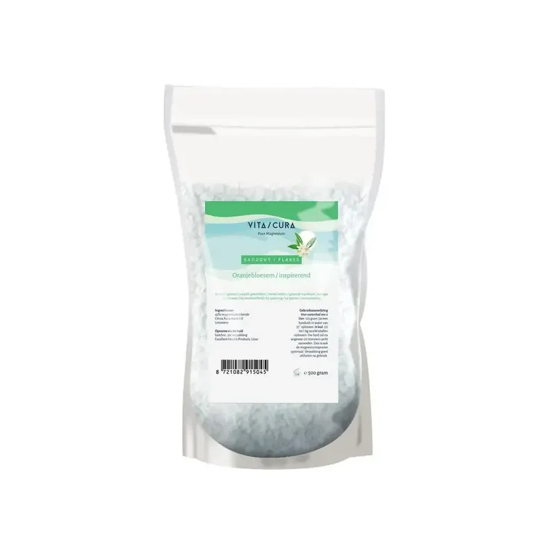 Vitacura Magnesium zout flakes oranjebloesem 500 gram