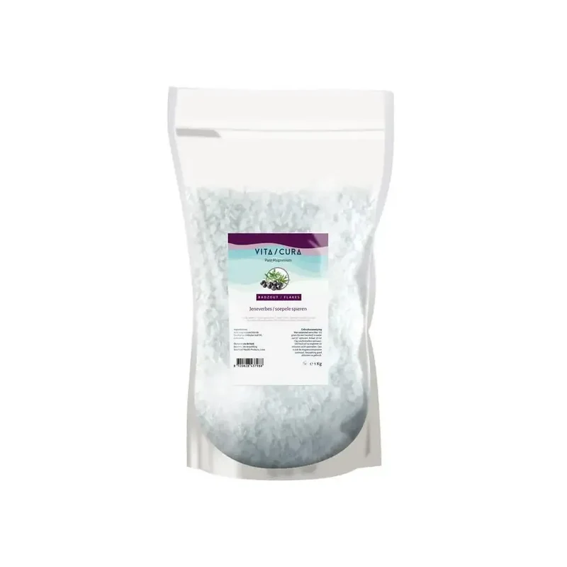 Vitacura Masgnesium zout flakes jeneverbes 1 kg