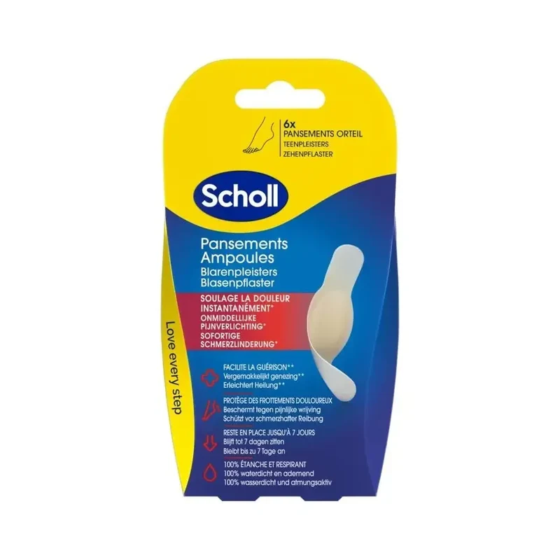Scholl blarenpleisters tenen 6 stuks