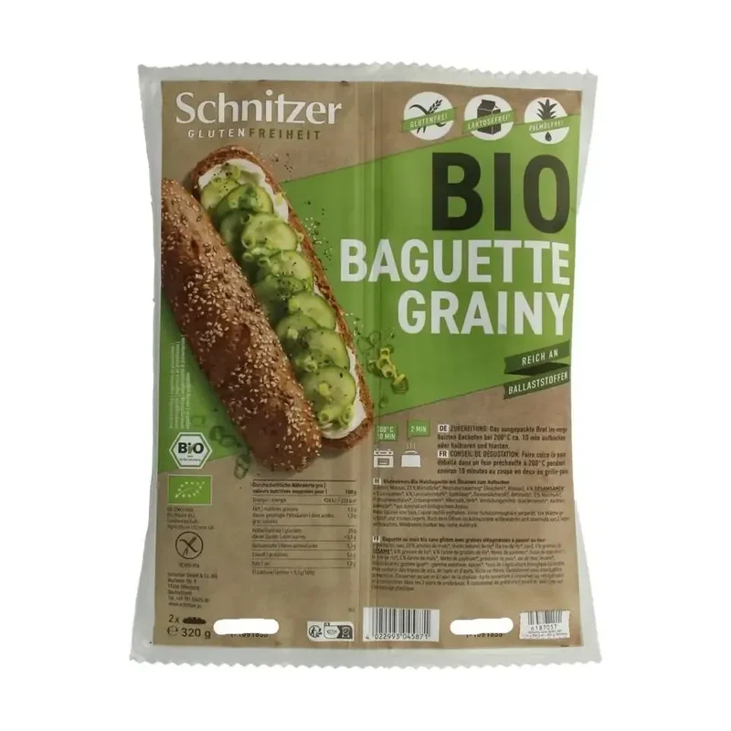 Schnitzer Baguette grainy 2 stuks