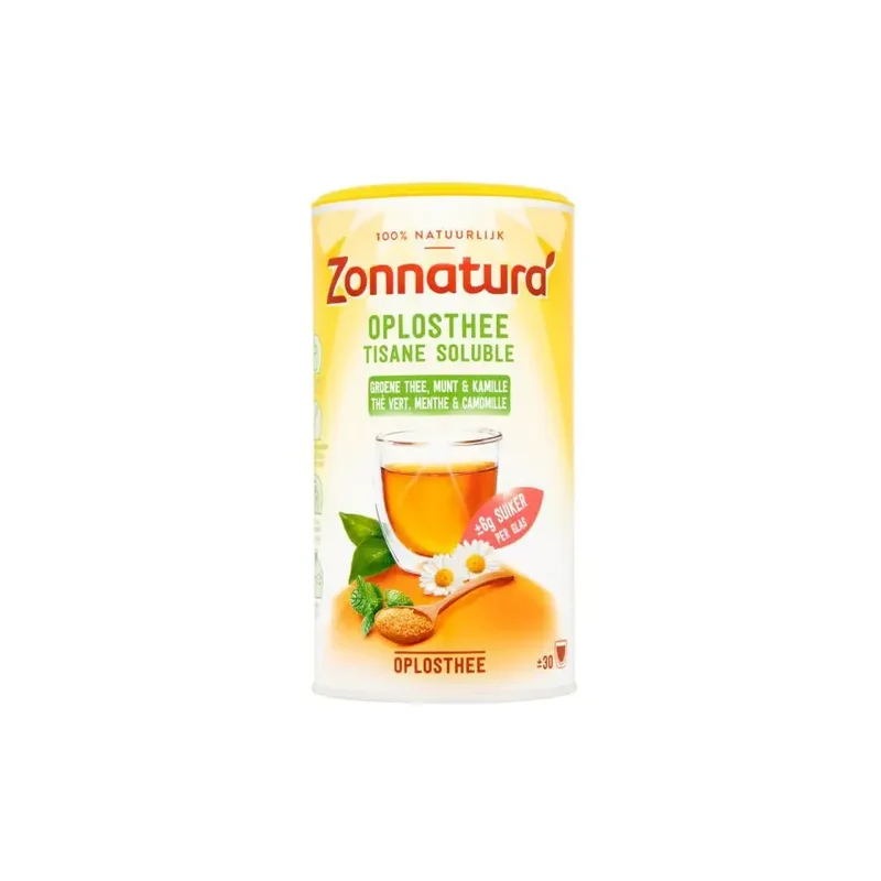 Zonnatura Groene oplosthee pepermunt/kamille 200 gram