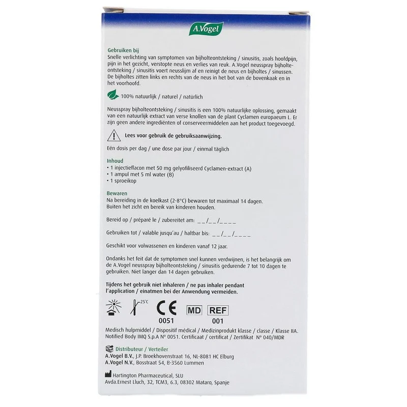 A Vogel Neusspray bijholteontsteking 30 ml