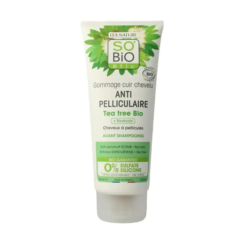 So Bio Etic Haarscrub anti roos tea tree 200 ml