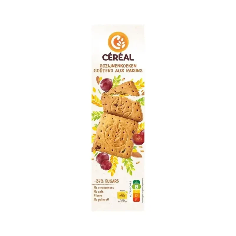 Cereal Rozijnenkoeken minder suiker 360 gram