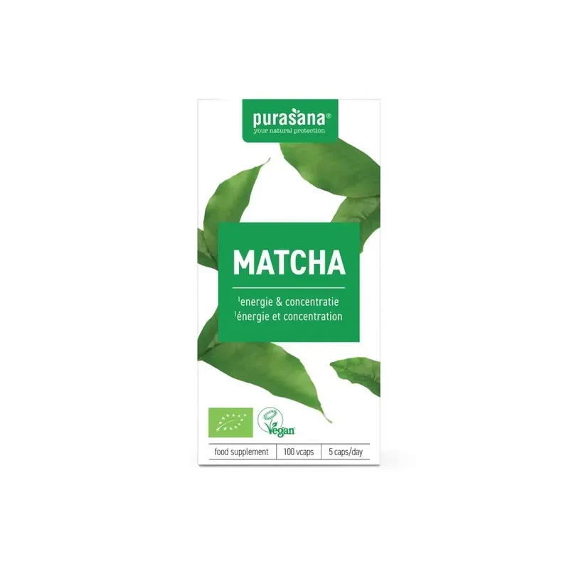 Purasana Matcha 280 mg biologisch 100 vcaps