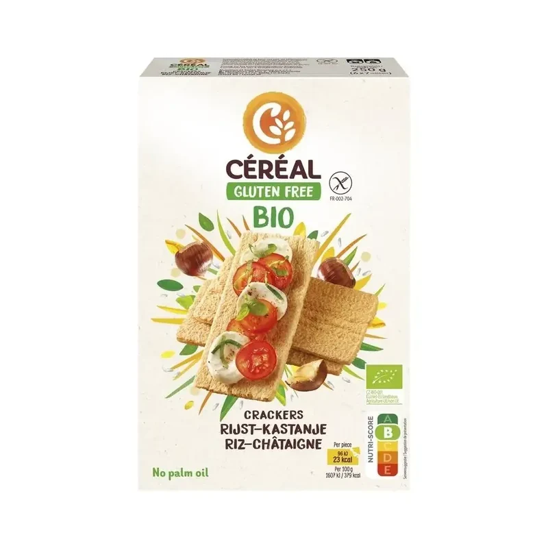Cereal Cracker rijst kastanje 250 gram
