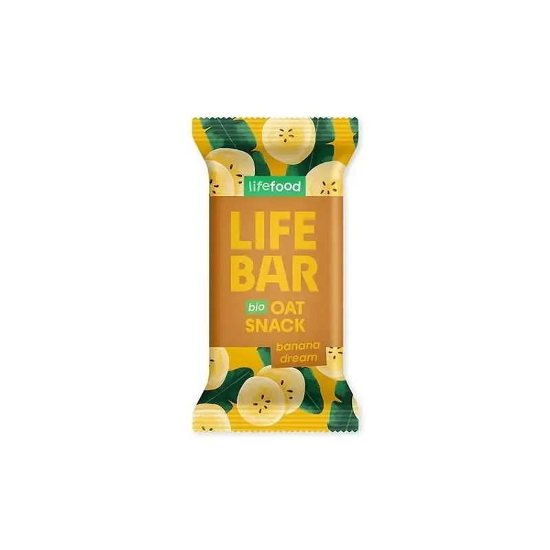 Lifefood Lifebar oatsnack banana dream biologisch 40 gram