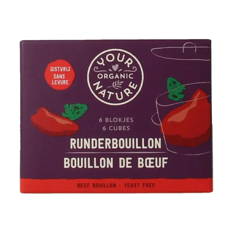 Your Organic Nature Runderbouillon helder zonder gist 66 gram