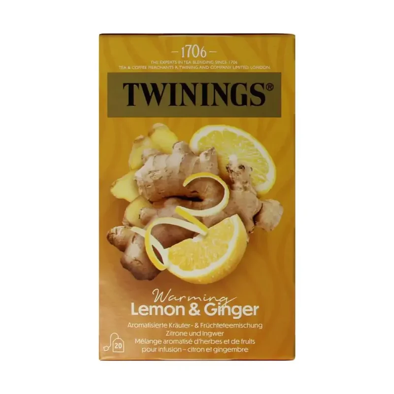 Twinings Citroen gember 20 zakjes