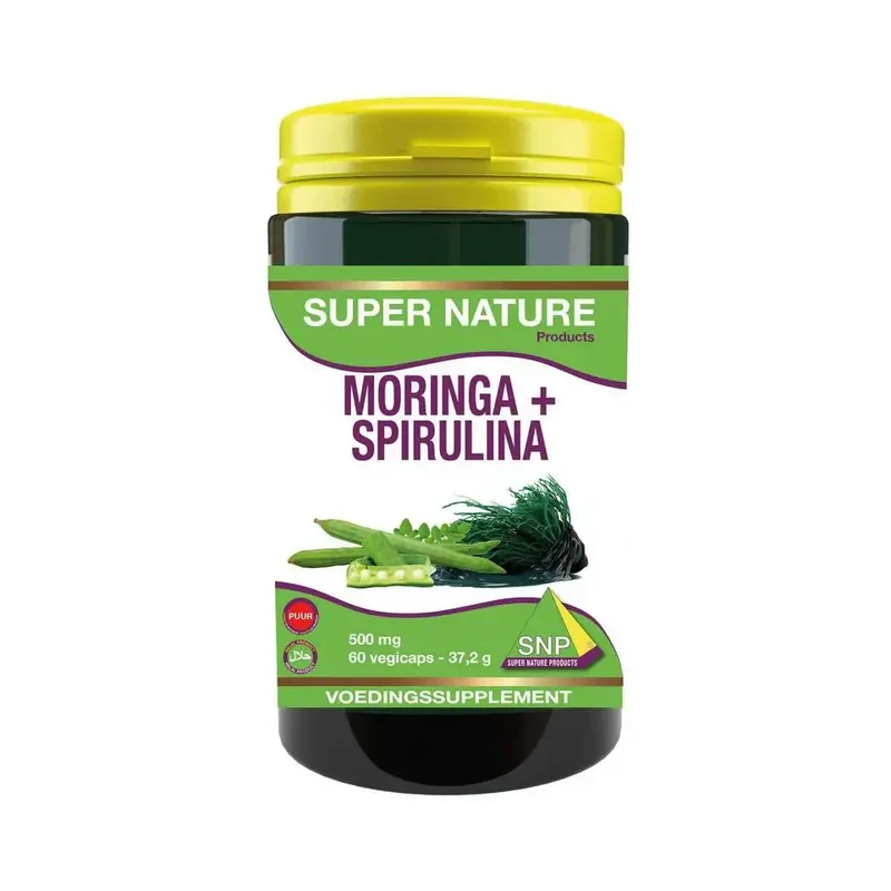 SNP Moringa & spirulina 500 mg puur 60 capsules