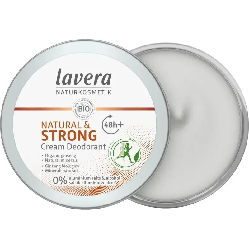 Lavera Deodorant creme/cream natural & strong biologisch EN-IT 50 ml