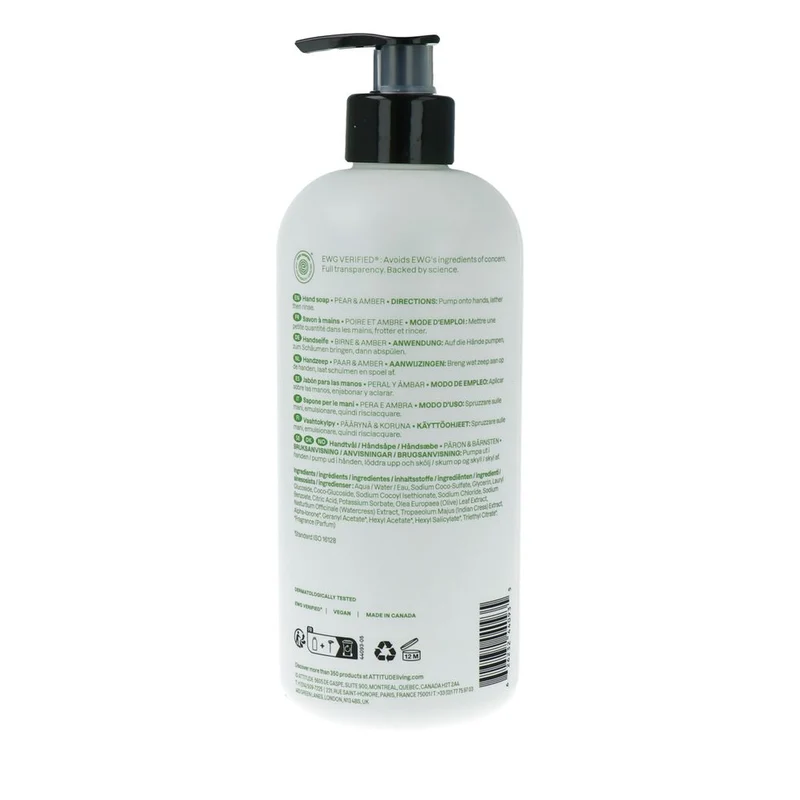 Attitude Super leaves handzeep olive leaves 473 ml