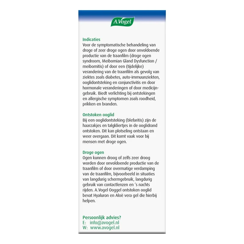 A.Vogel Ooggel ontstoken ooglid 10 ml