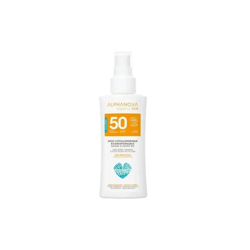 Alphanova Sun spray gevoelige huid SPF50 90 gram