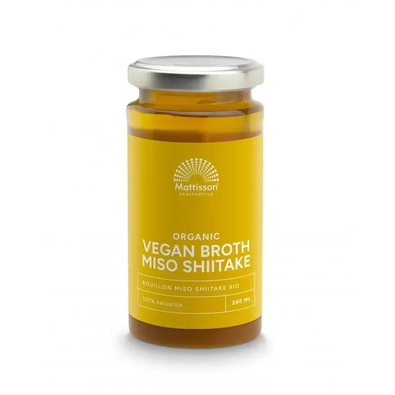 Mattisson Biologische Vegan Broth Miso Shiitake 240 ml