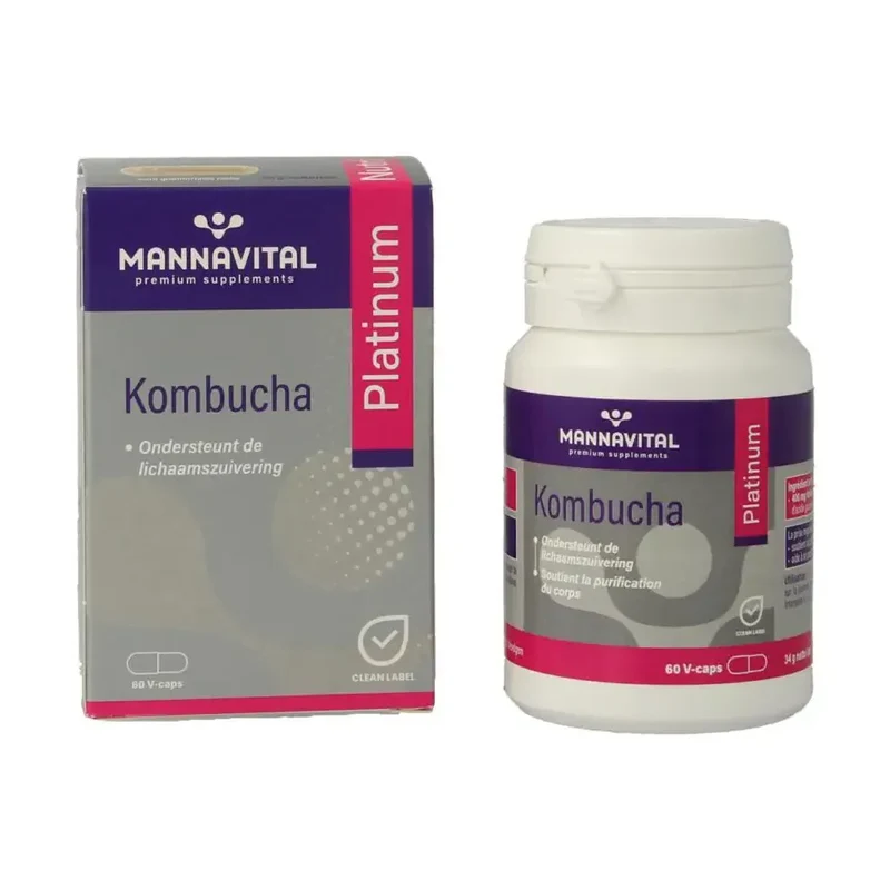 Mannavital kombucha platinum 60 capsules