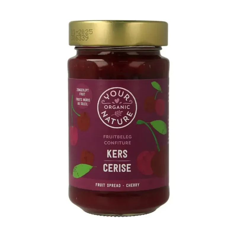 Your Organic Nature Fruit beleg kers biologisch 250 gram