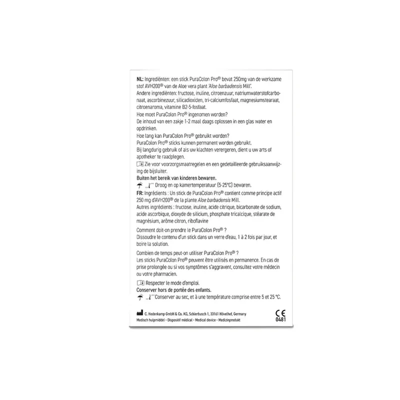 Purasana Puracolon pro prikkelbare darm syndroom 30 sachets