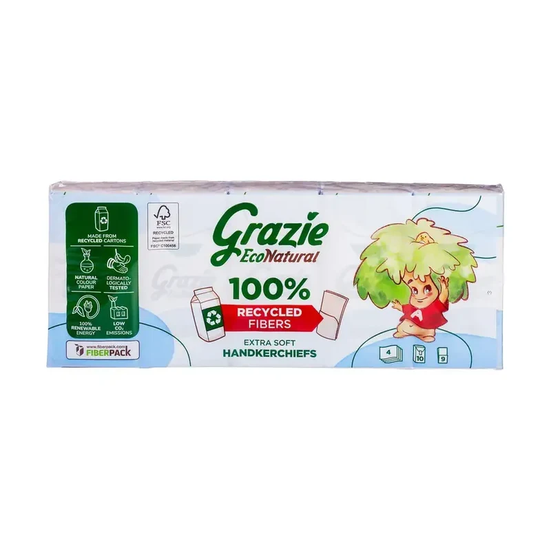 Grazie Natural Zakdoekjes extra soft 90 stuks