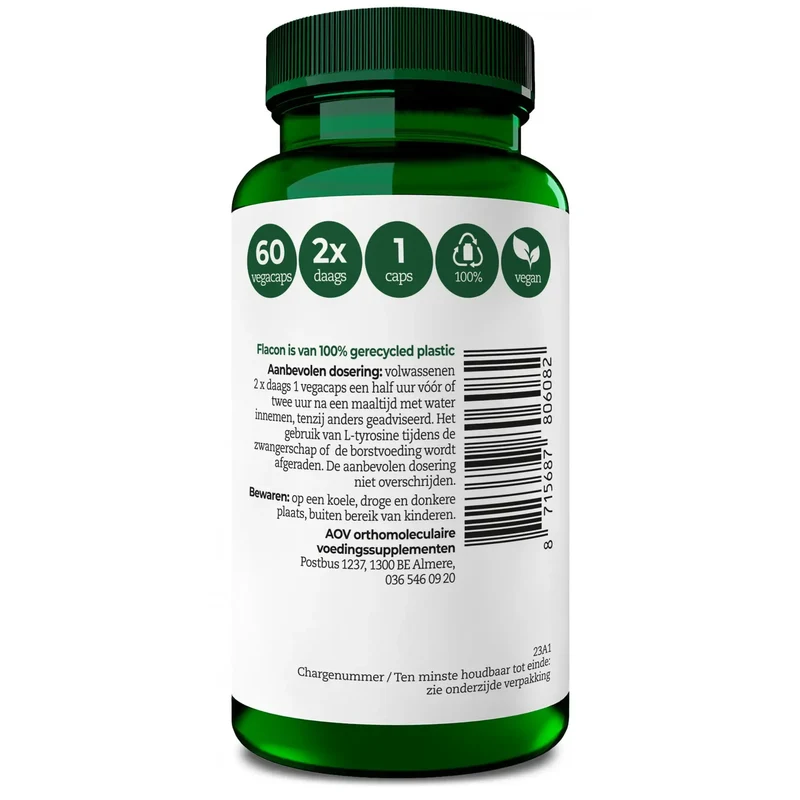 AOV 608 liter-Tyrosine 60 vcaps