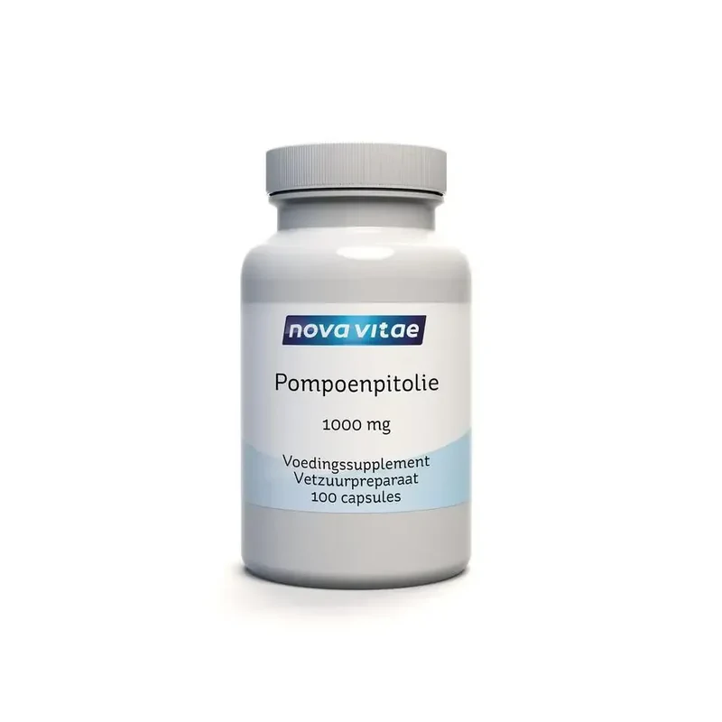 Nova Vitae Pompoenpit olie 1000 mg 100 capsules