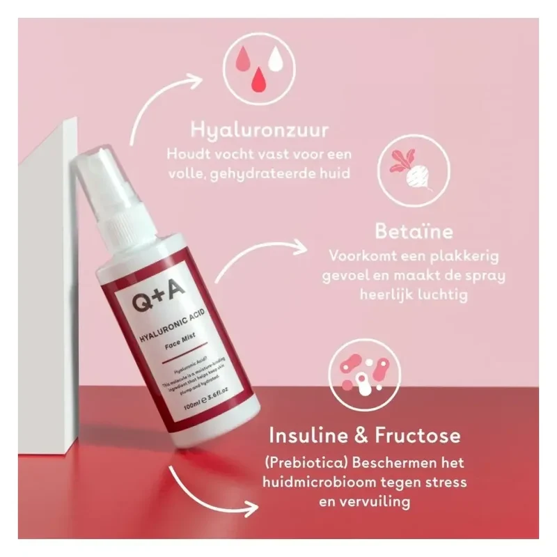 Q+A Hyaluronic acid face mist 100 ml