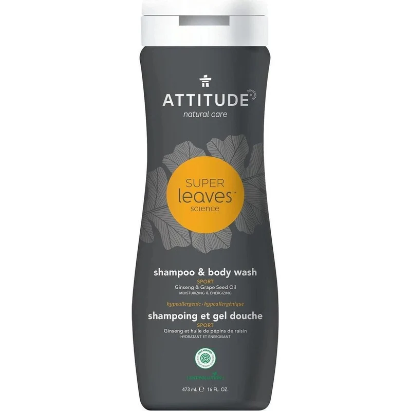 Attitude Super leaves shampoo & bad 2 in 1 sports 473 ml