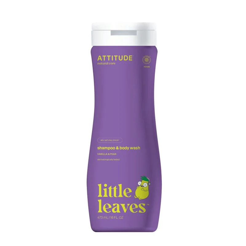 Attitude Little leaves 2 in 1 shampoo vanille peer 473 ml