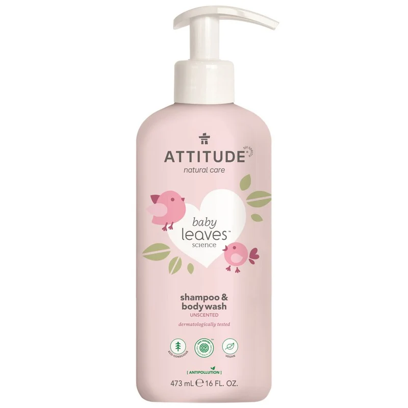 Attitude Baby leaves 2 in 1 shampoo parfrumvrij 473 ml