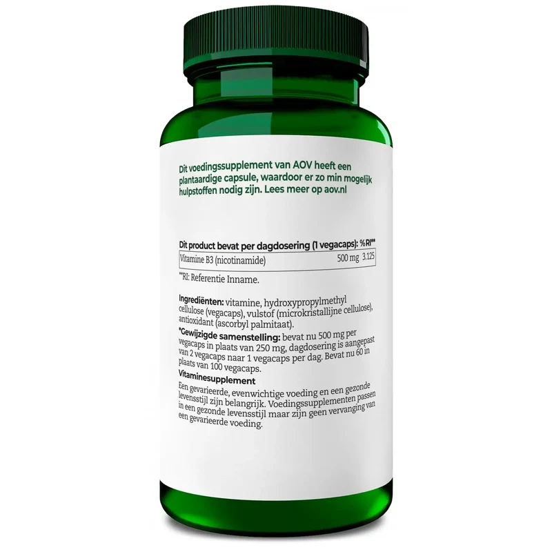 AOV 211 Nicotinamide 500 mg 60 vcaps
